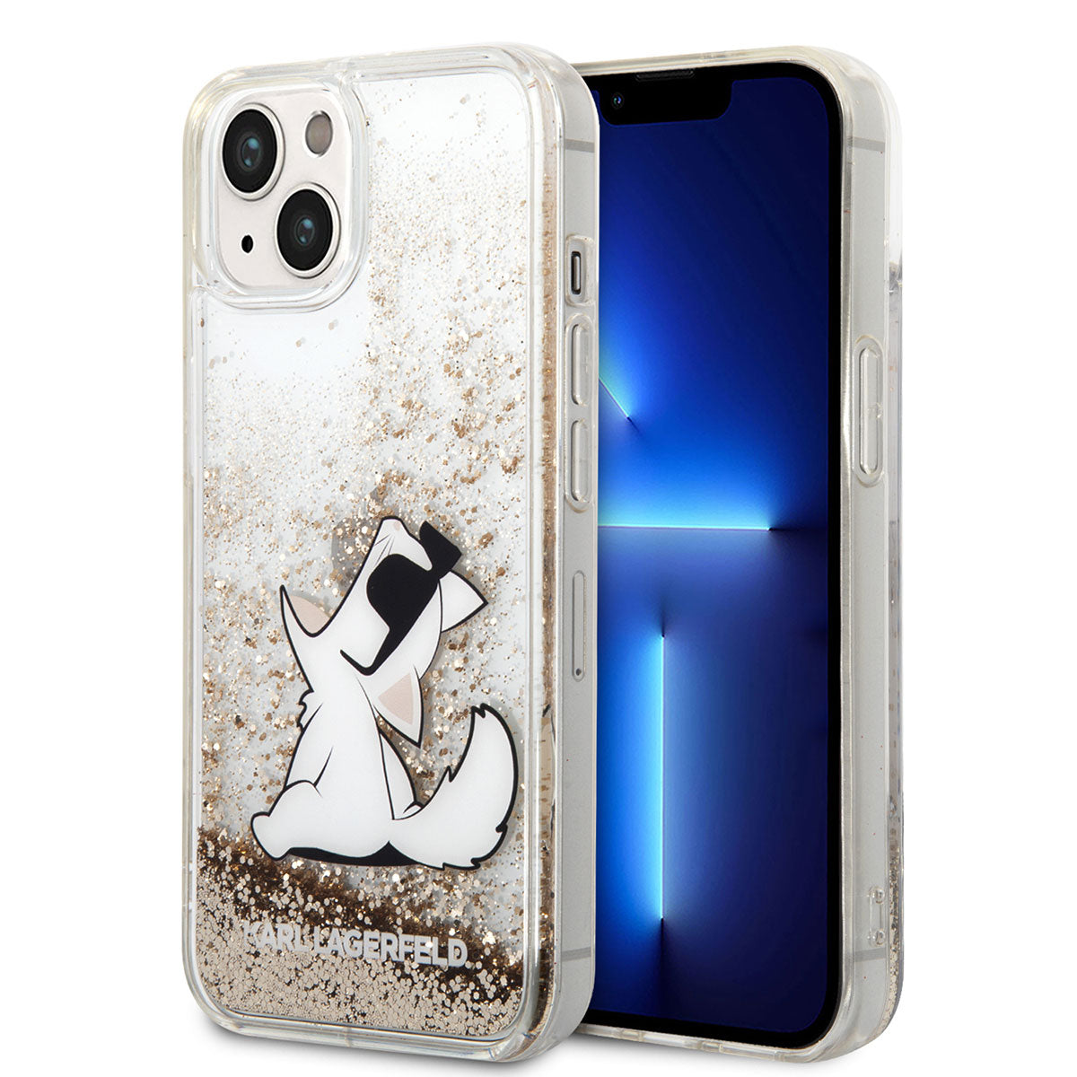 Karl Lagerfeld iPhone 14 Kılıf Sıvılı Simli Choupette Dizayn Telefon Kılıfı - 1 Karl Lagerfeld iPhone 14 Kılıf Sıvılı Simli Choupette Dizayn Telefon Kılıfı - 1